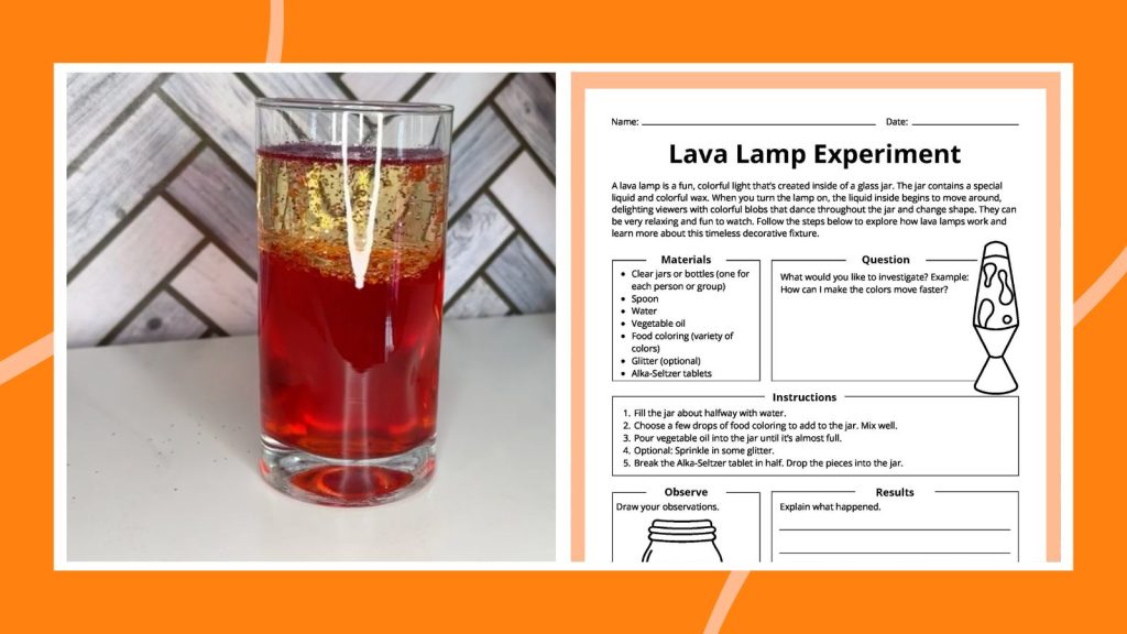 Eksperimen Lampu Lava DIY: Lembar Kerja Gratis How-To Plus