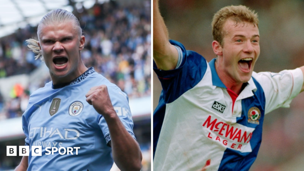 Erling Haaland: Bisakah striker Manchester City mengalahkan rekor Liga Premier Alan Shearer?